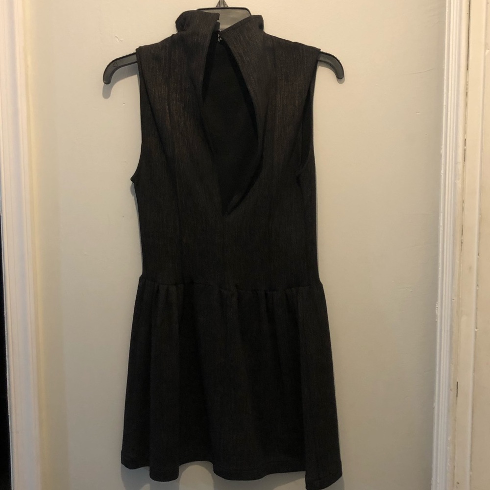 Denim look dress
